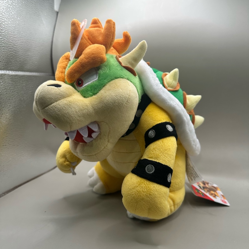 Super Mario Bros Nintendo All Star Little Buddy 10" Bowser Plush Figure New NWT